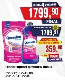 Maxiconsumo Querubîn jabon liquido oferta