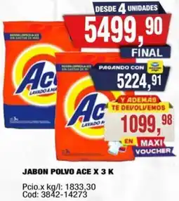 Maxiconsumo Ace jabon polvo oferta