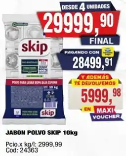 Maxiconsumo Skip jabon polvo oferta