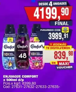 Maxiconsumo Comfort enjuague oferta