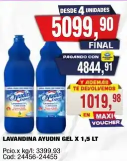 Maxiconsumo Ayudín lavandina gel oferta