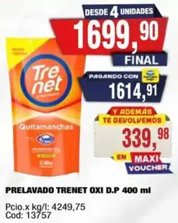 Maxiconsumo Trenet prelavado oxi d.p oferta