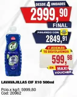 Maxiconsumo Cif lavavajillas oferta