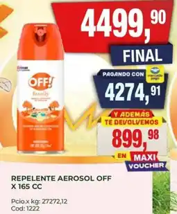 Maxiconsumo Off! repelente aerosol oferta