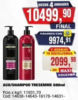 Maxiconsumo Tresemme aco/shampoo oferta