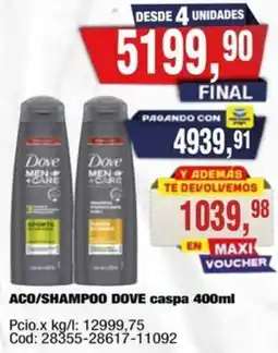 Maxiconsumo Dove aco/shampoo caspa oferta