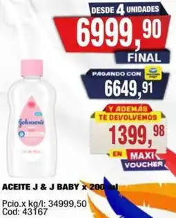 Maxiconsumo J & Jbaby aceite oferta