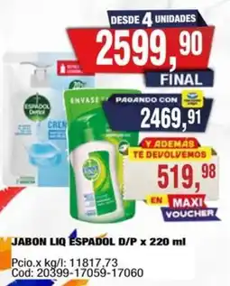 Maxiconsumo Espadol jabon liq d/p oferta