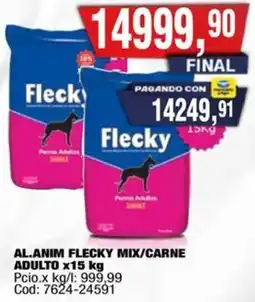 Maxiconsumo Flecky al.anim mix/carne adulto oferta