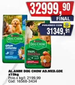 Maxiconsumo Dog chow al.anim ad.med.gde oferta