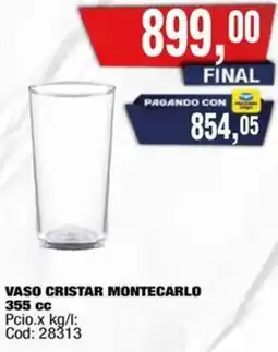 Maxiconsumo Vaso cristar montecarlo oferta