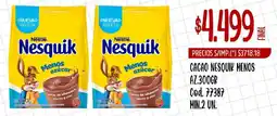 Supermercados Yaguar Nestlé nesquik cacao menos az oferta