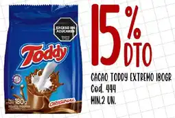 Supermercados Yaguar Toddy cacao extremo oferta