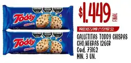 Supermercados Yaguar Toddy galletitas chispas cho.negras oferta