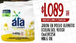 Supermercados Yaguar Ala jabon en polvo matic ecolav.sol oferta