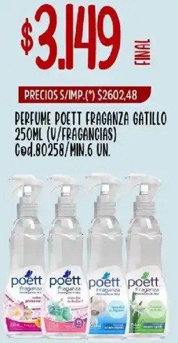 Supermercados Yaguar Poett perfume fraganza gatillo oferta