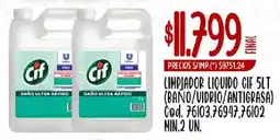 Supermercados Yaguar Cif limpiador liquido oferta