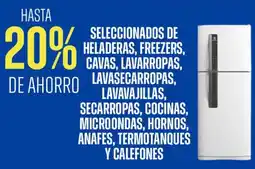 Supermercados Vea Seleccionados de heladeras, freezers, cavas, lavarropas oferta
