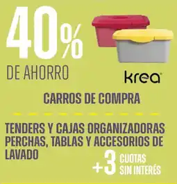 Supermercados Vea Tenders y cajas organizadoras perchas, tablas y accesorios de lavado oferta