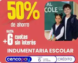 Supermercados Vea Indumentaria escolar oferta