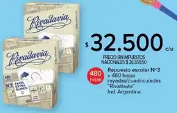 Carrefour Rivadavia repuesto escolar n°3 oferta