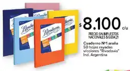 Carrefour Rivadavia cuaderno nº1 araña oferta
