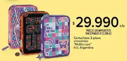 Carrefour Multiscope cartuchera 2 pisos v/modelos oferta