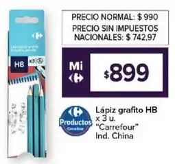Carrefour Carrefour lápiz grafito hb oferta