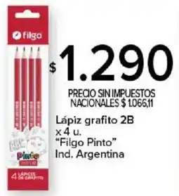 Carrefour Filgo pinto lápiz grafito 2B oferta