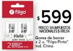 Carrefour Filgo pinto goma de borrar oferta