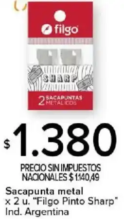 Carrefour Filgo pinto sharp sacapunta metal oferta