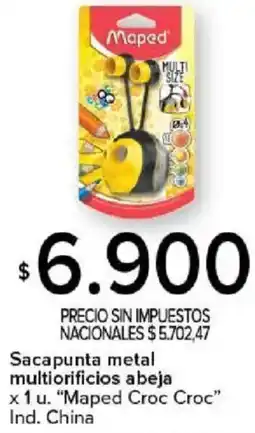 Carrefour Maped croc croc sacapunta metal multiorificios abeja oferta
