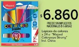 Carrefour Maped colorpeps strong lápices de colores oferta