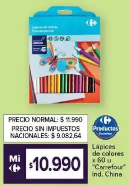 Carrefour Carrefour lápices de colores oferta