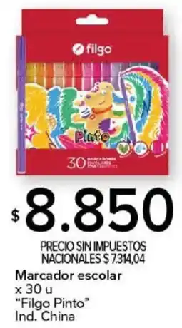 Carrefour Filgo pinto marcador escolar oferta