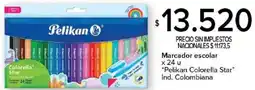 Carrefour Pelikan colorella star marcador escolar oferta