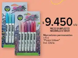 Carrefour Pizzini urban marcadores permanentes oferta