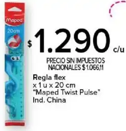 Carrefour Maped twist pulse regla flex oferta