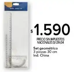 Carrefour Set geométrico oferta