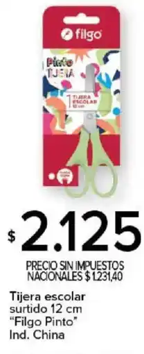 Carrefour Filgo pinto tijera escolar surtido oferta