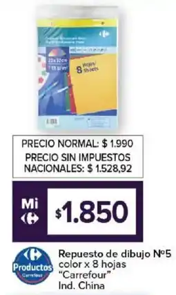 Carrefour Carrefour repuesto de dibujo n°5 oferta