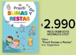 Carrefour Practi sumas y restas libro oferta