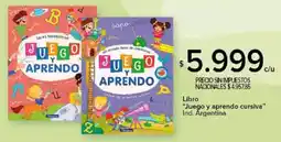 Carrefour Juego y aprendo cursiva libro oferta
