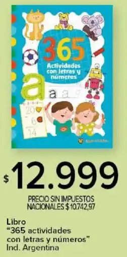 Carrefour 365 actividades con letras y numeros libro oferta