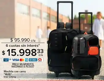 Wdlt mochila con carro