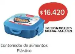 Carrefour Contenedor de alimentos plástico oferta