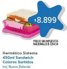 Carrefour Hermético sistema sandwich colores surtidos oferta