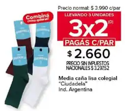 Carrefour Ciudadela media caña lisa colegial oferta