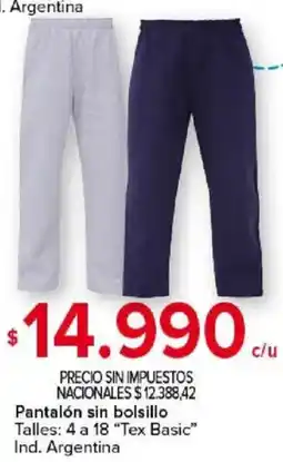 Carrefour Tex basic pantalón sin bolsillo oferta