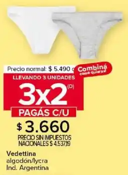 Carrefour Vedettina algodón/lycra oferta